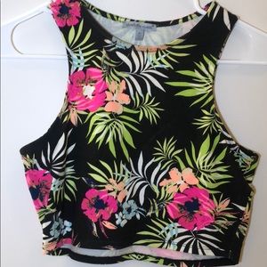 Floral crop top